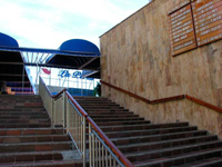 The stairs up to 2nd floor of Pierino Gallo